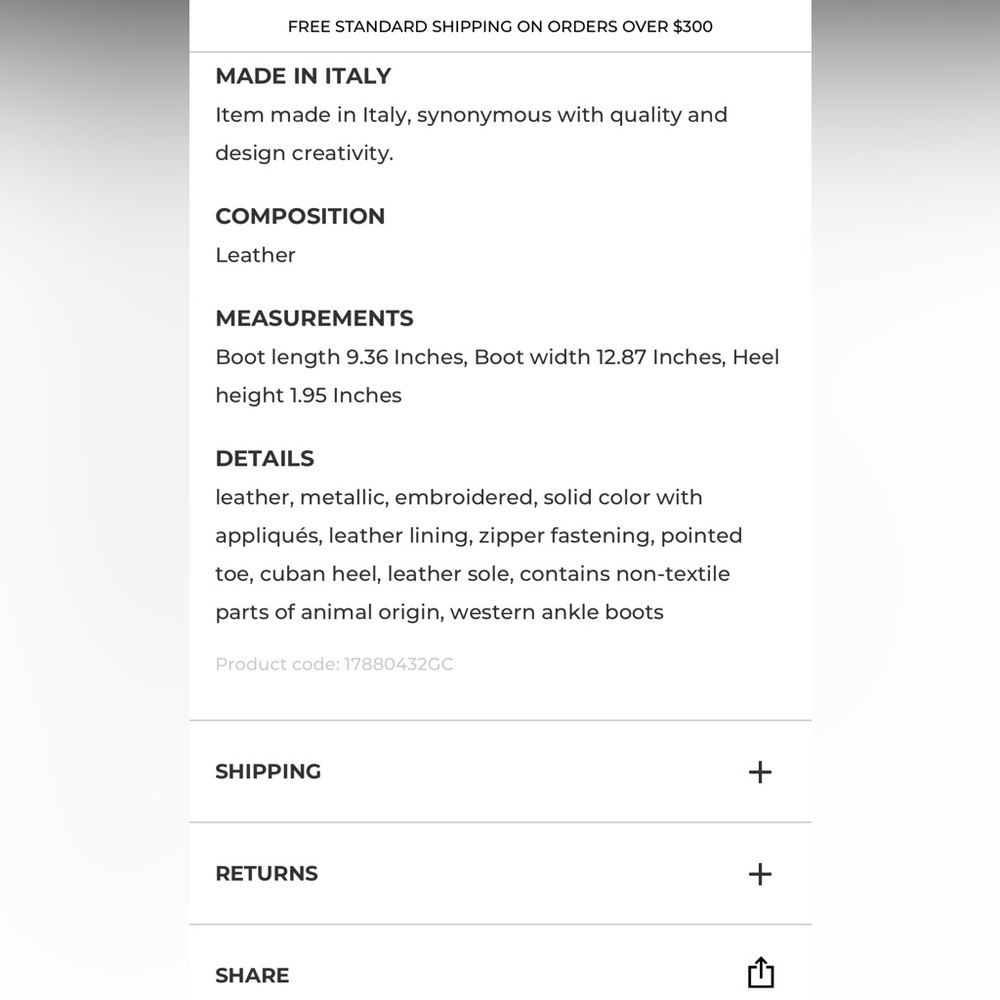 JD Julie Dee | Western Ankle  Boots | Brown leather gold metallic  | women 39 - Picture 15 of 15